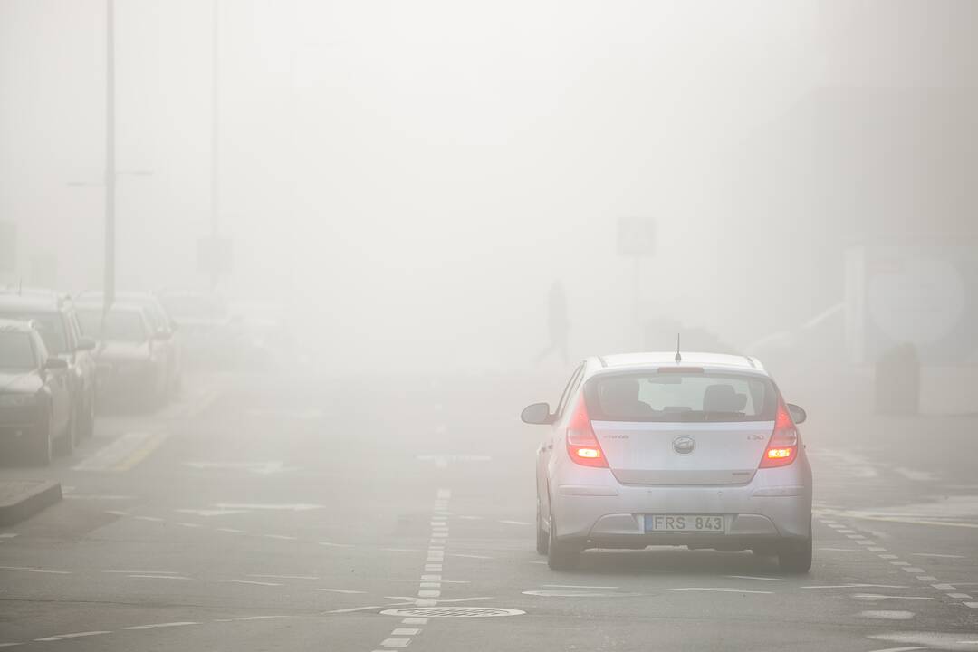 Kelininkai: Šilalės rajone eismo sąlygas sunkina rūkas