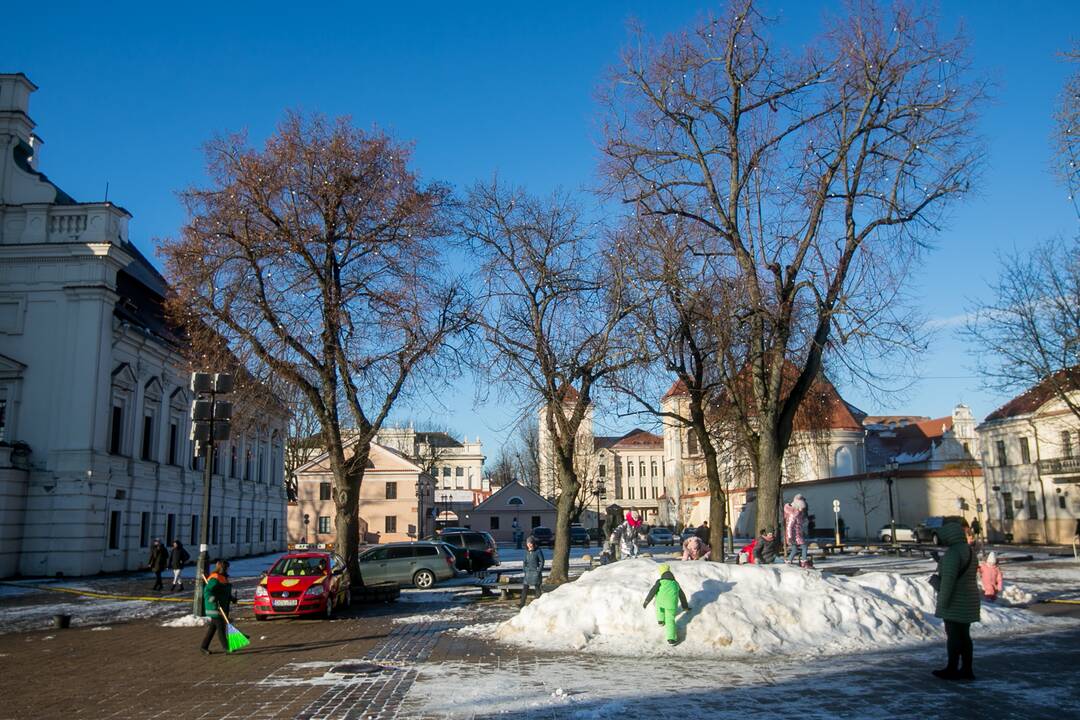 Kauniečiai leidžia laiką stebuklingame Kalėdų sode