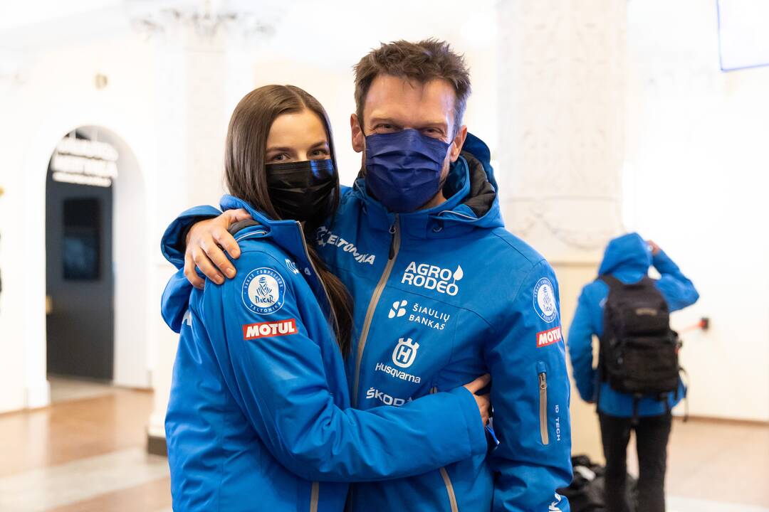 Dakaro dalyvių pasitikimas oro uoste
