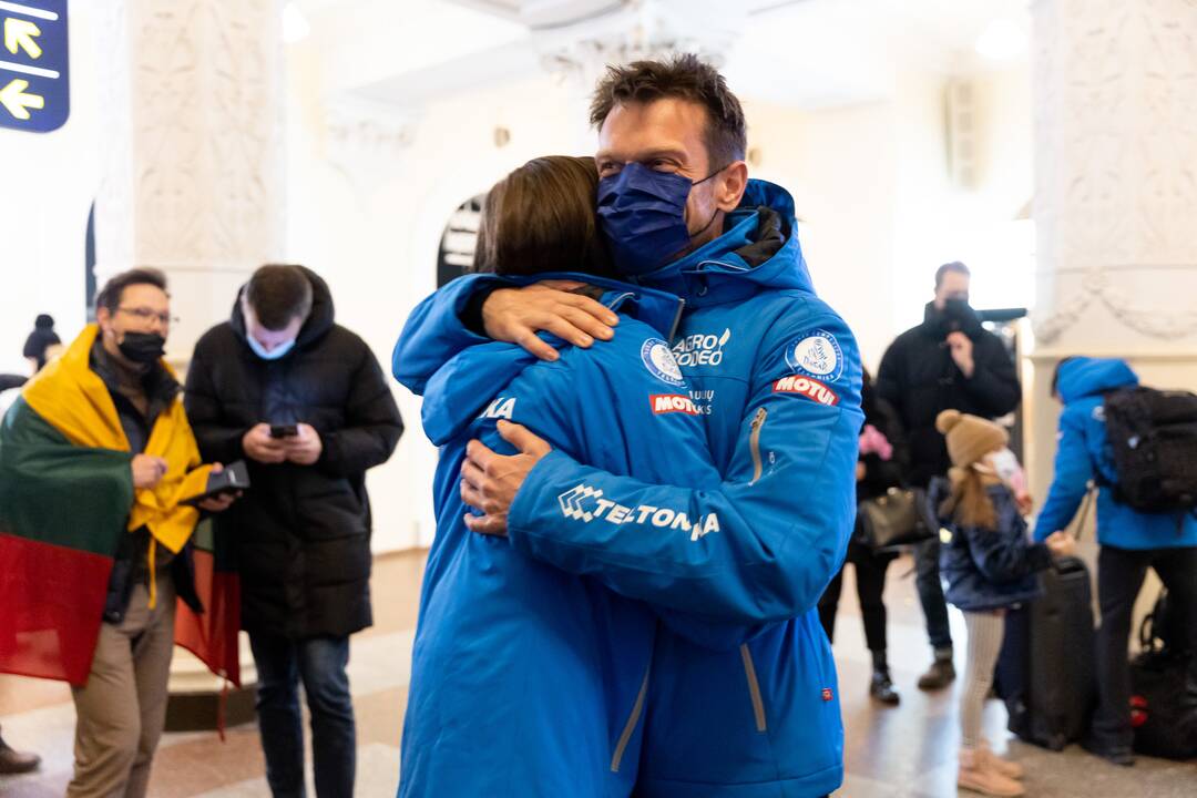 Dakaro dalyvių pasitikimas oro uoste