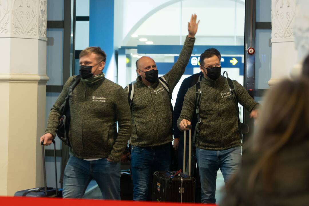 Dakaro dalyvių pasitikimas oro uoste