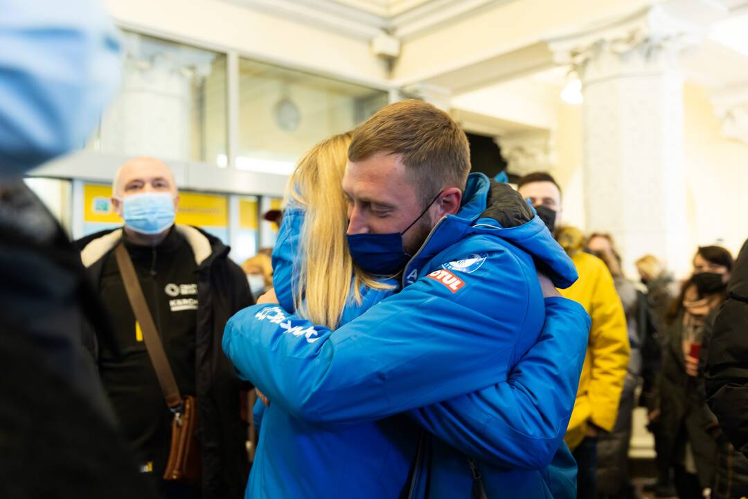 Dakaro dalyvių pasitikimas oro uoste