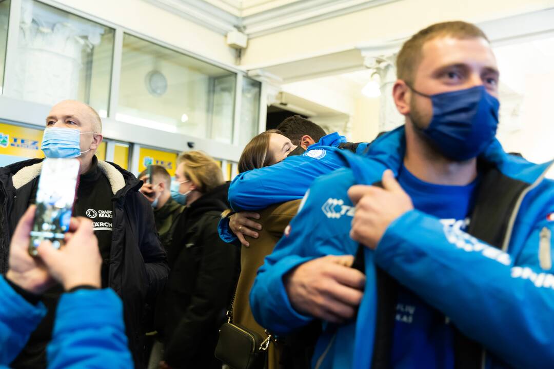 Dakaro dalyvių pasitikimas oro uoste