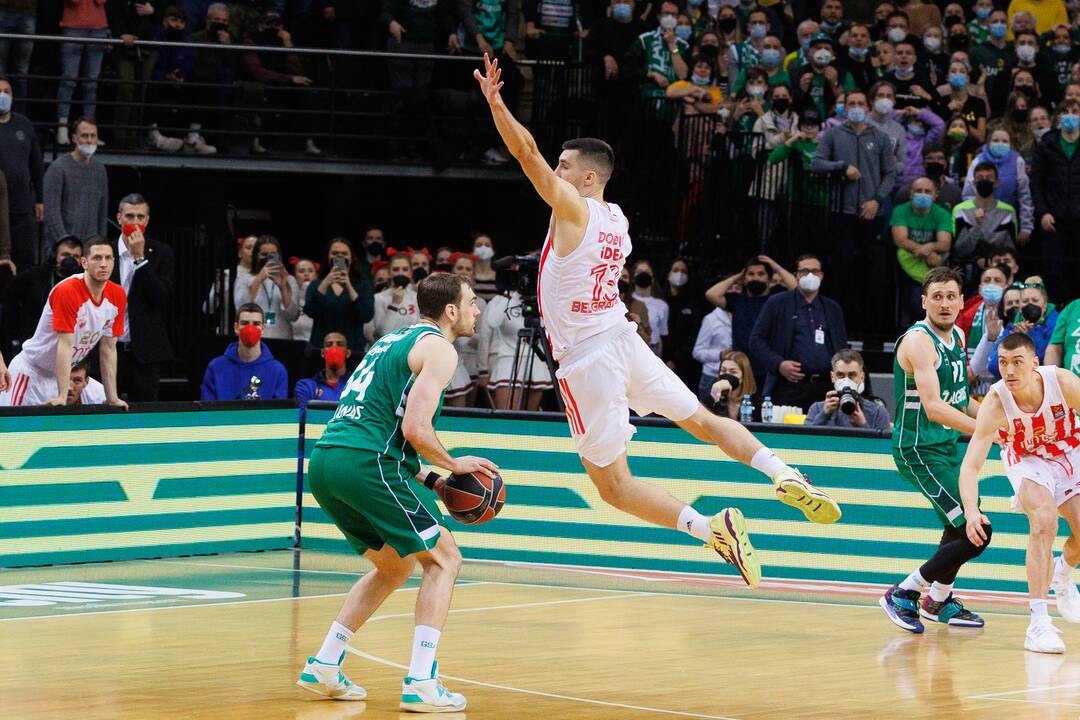 Paskutinis P. Jankūno mačas Eurolygoje: „Žalgiris“ – „Crvena zvezda“ (103:98)