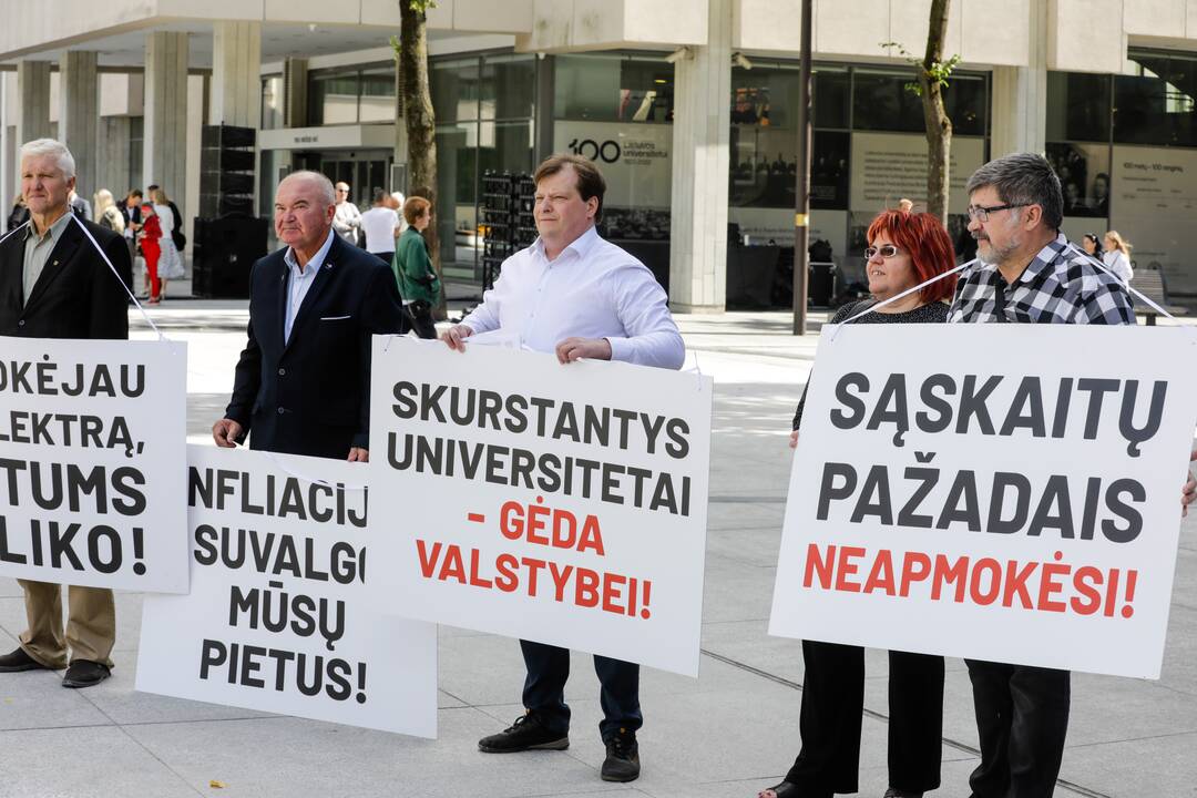 Lietuvos aukštųjų mokyklų profesinių sąjungų susivienijimo piketas