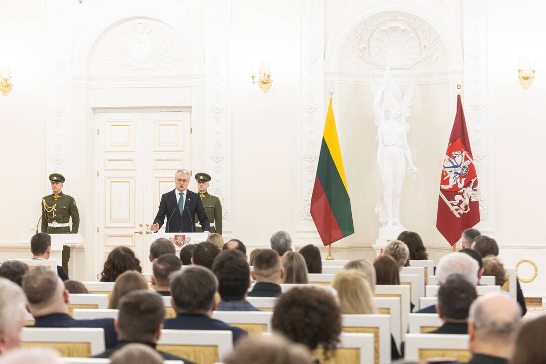 Valstybės apdovanojimų įteikimo ceremonija