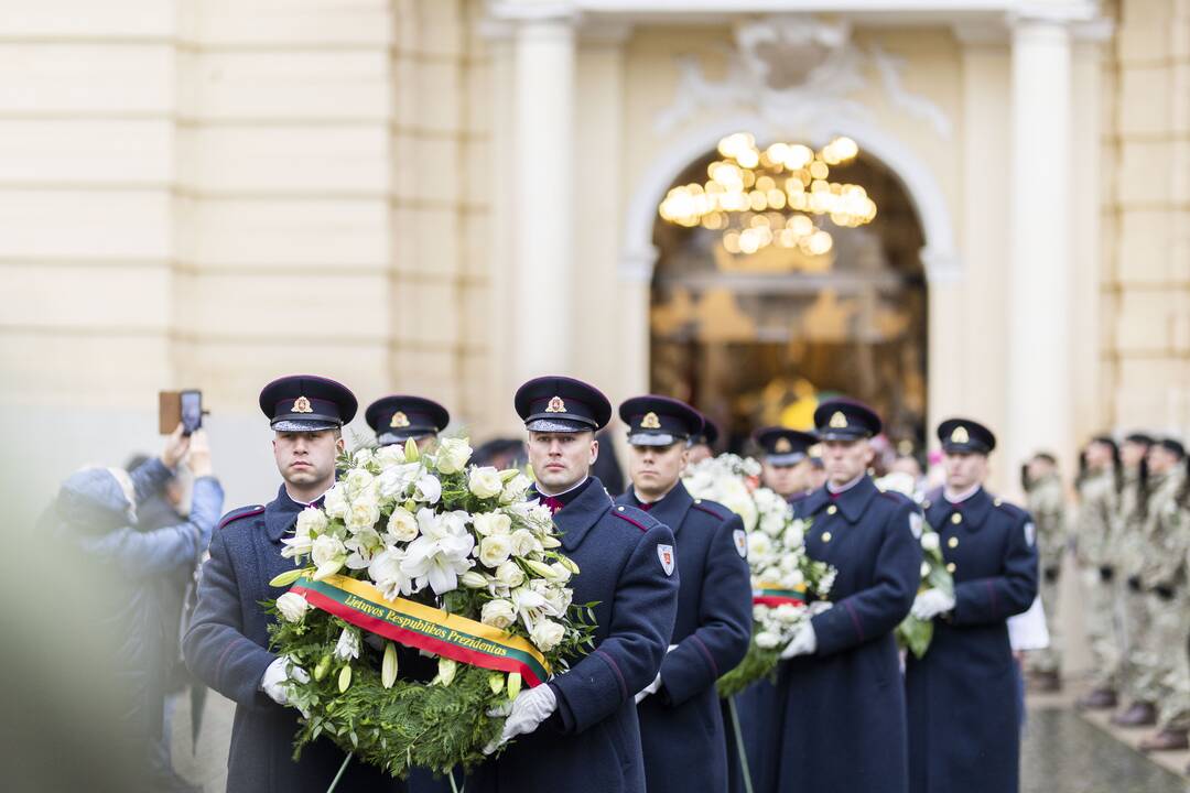 Pulkininko J. Vitkaus-Kazimieraičio laidotuvių ceremonija