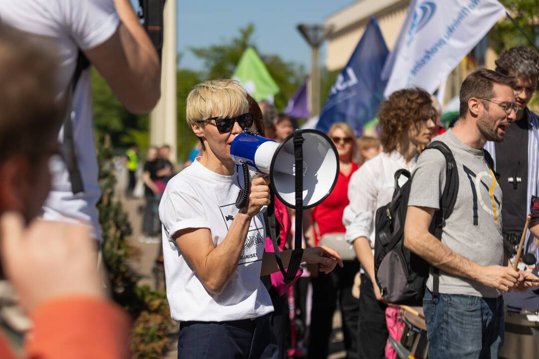 Profesinių sąjungų eitynės ir protestas Gegužės 1-osios proga
