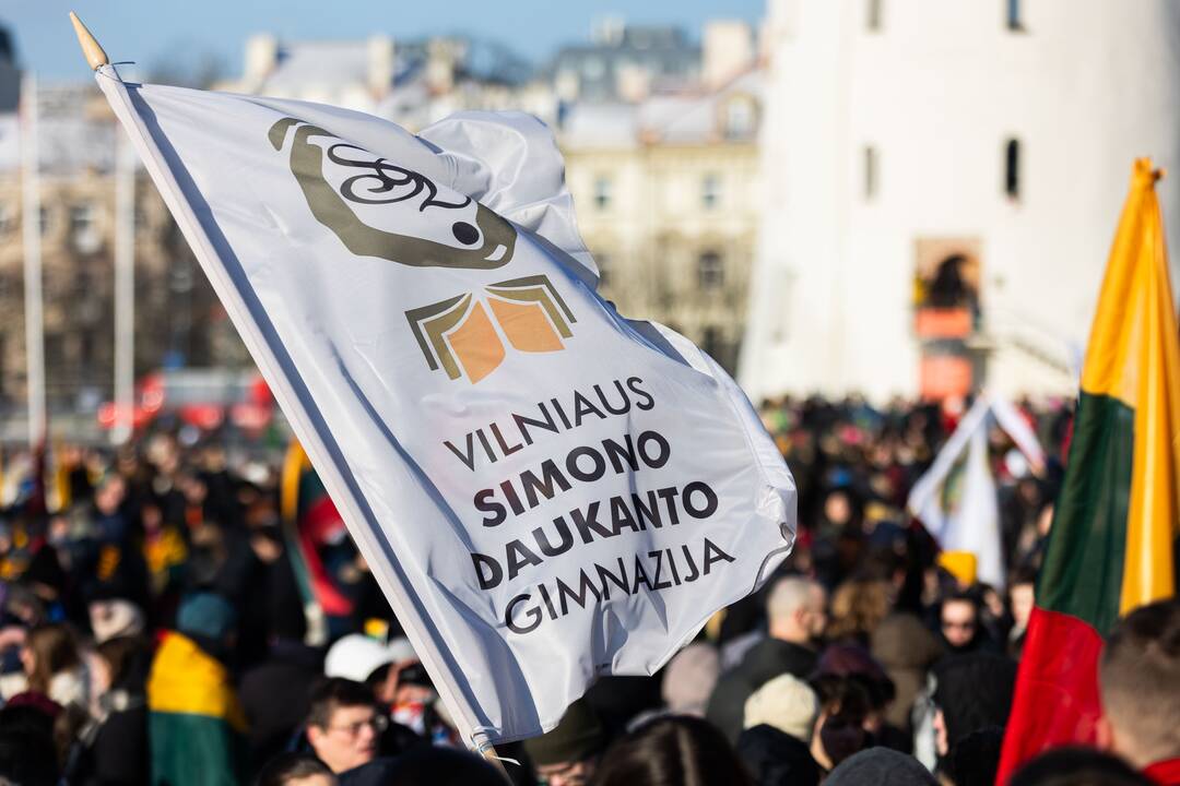 Vasario 16-osios jaunimo eisena „Lietuvos valstybės keliu“