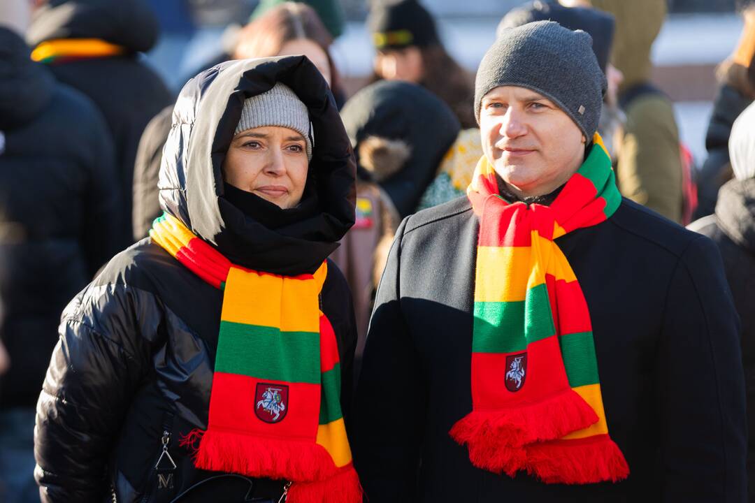 Vasario 16-osios jaunimo eisena „Lietuvos valstybės keliu“