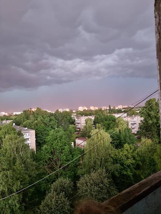 Per Jonines Kauną užklupo škvalas