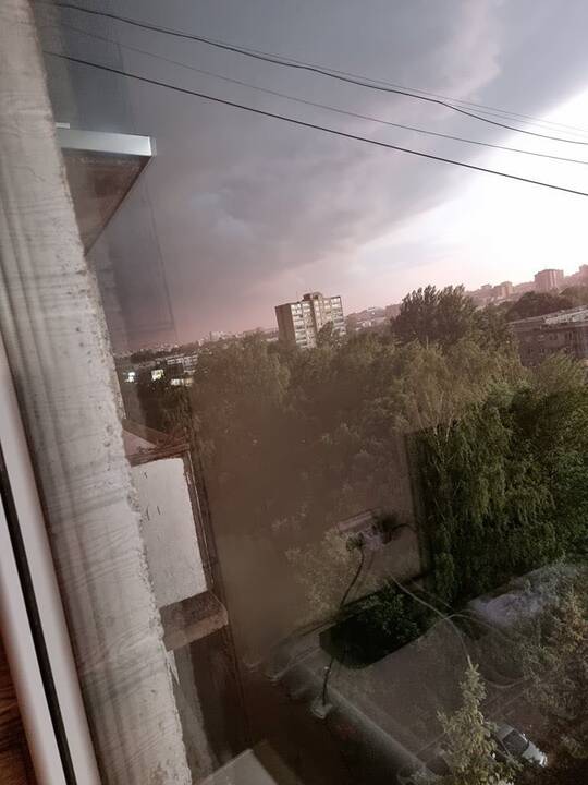 Per Jonines Kauną užklupo škvalas