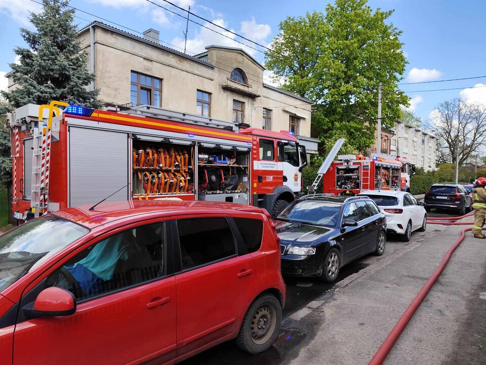 Namo gaisras Kauno Lietuvių gatvėje
