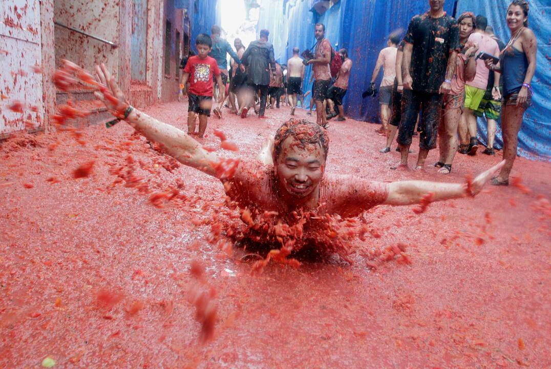 Festivalis „Tomatina“ Ispanijoje