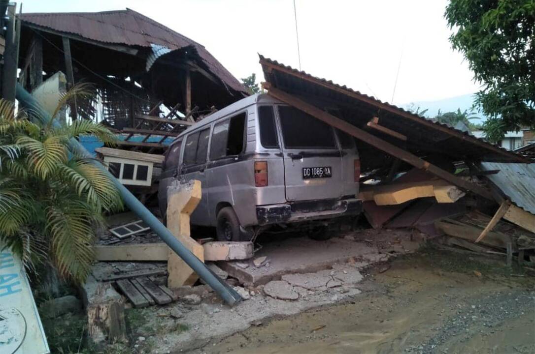 Stiprus žemės drebėjimas Indonezijoje 