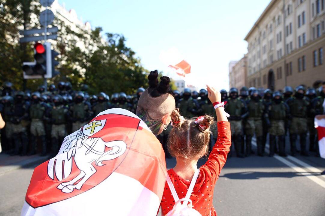 Per A. Lukašenkos gimtadienį – tūkstantinės minios protestas