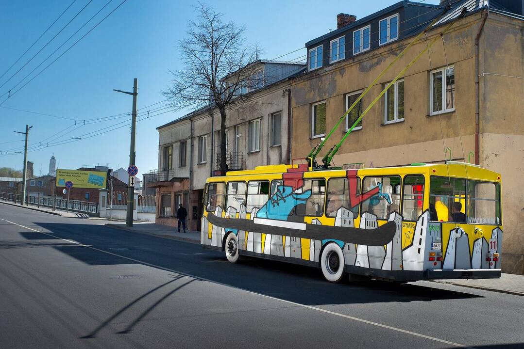 Neatpažįstamai pasikeitę senieji Kauno troleibusai
