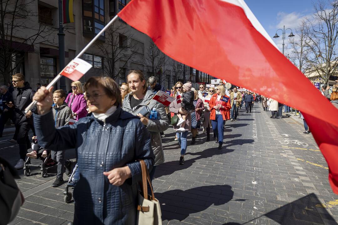 Sostinės gatvėse – Lietuvos lenkų eisena
