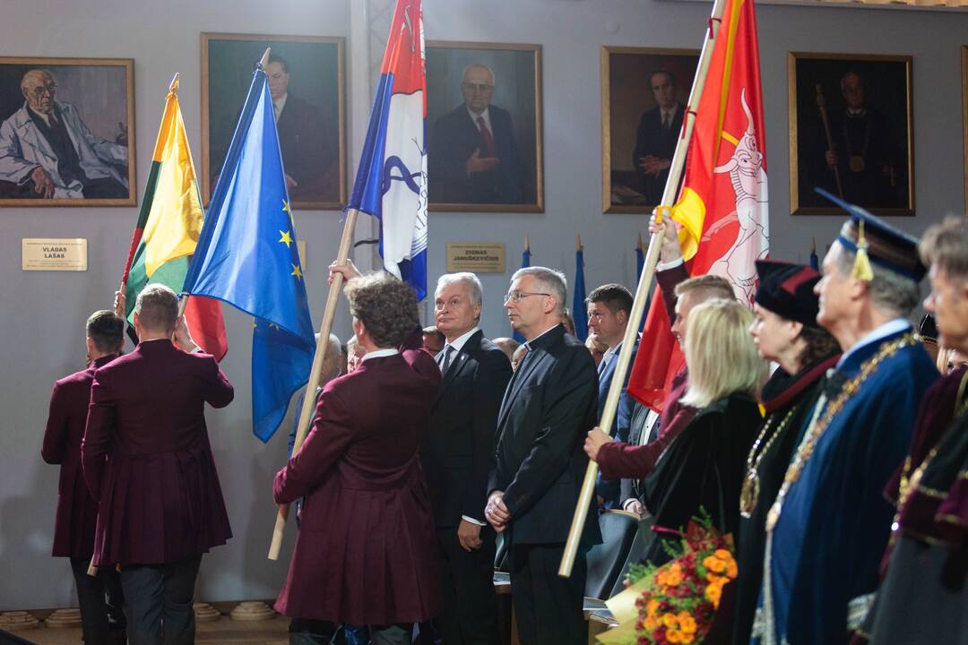 LSMU rektoriaus prof. Rimanto Benečio inauguracijos iškilmės