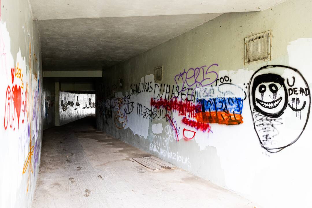 Grigiškėse pripiešta Rusijos vėliavų