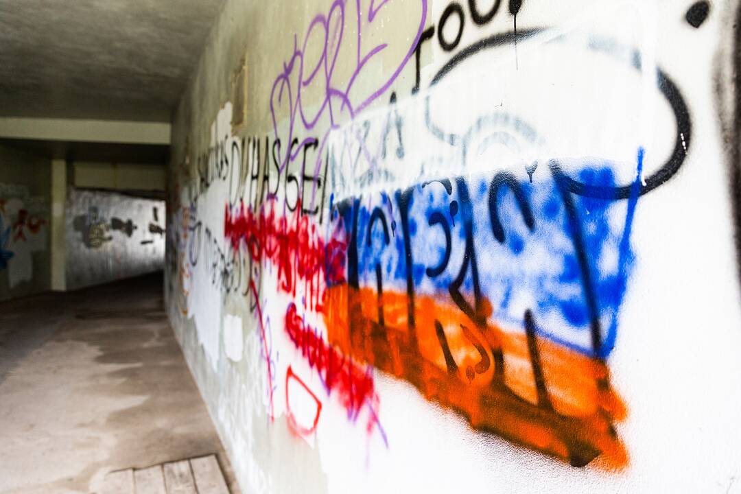 Grigiškėse pripiešta Rusijos vėliavų