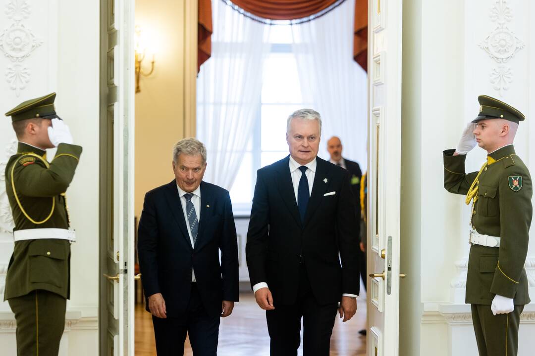 Oficialus Suomijos prezidento S. Niinisto sutikimas prezidentūroje