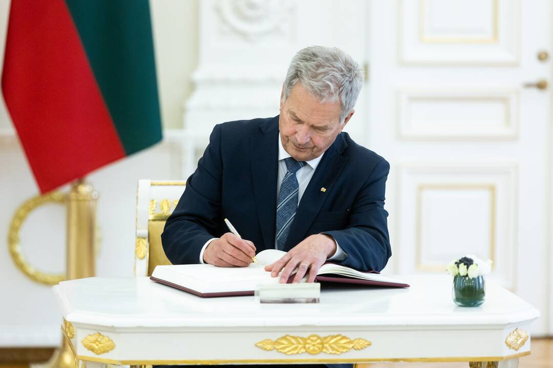 Oficialus Suomijos prezidento S. Niinisto sutikimas prezidentūroje