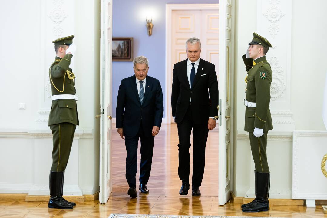 Oficialus Suomijos prezidento S. Niinisto sutikimas prezidentūroje