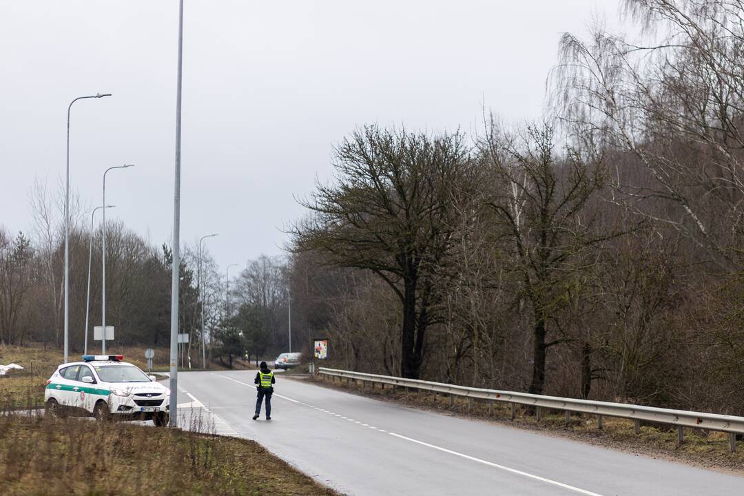 Dėl vandentiekio avarijos uždaryta Lentvario g. atkarpa