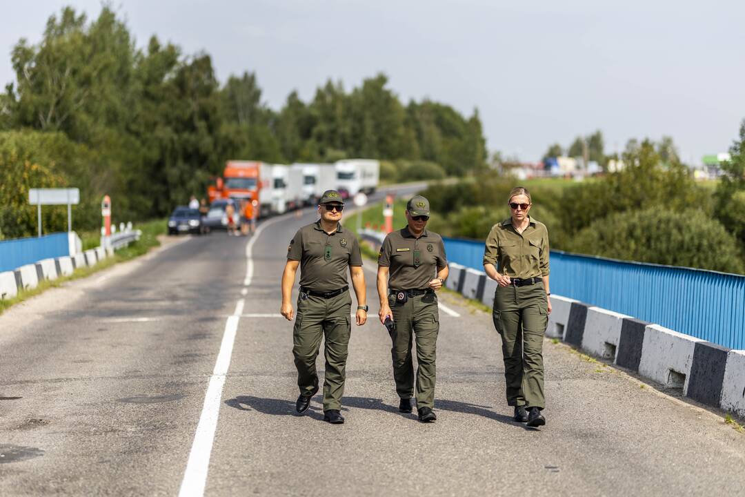 Ministrė lankėsi Tverečiaus kontrolės punkte