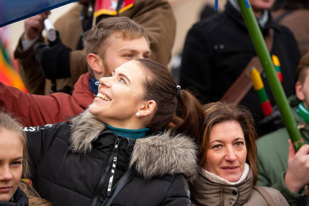 Kauniečiai švenčia Vasario 16-ąją 