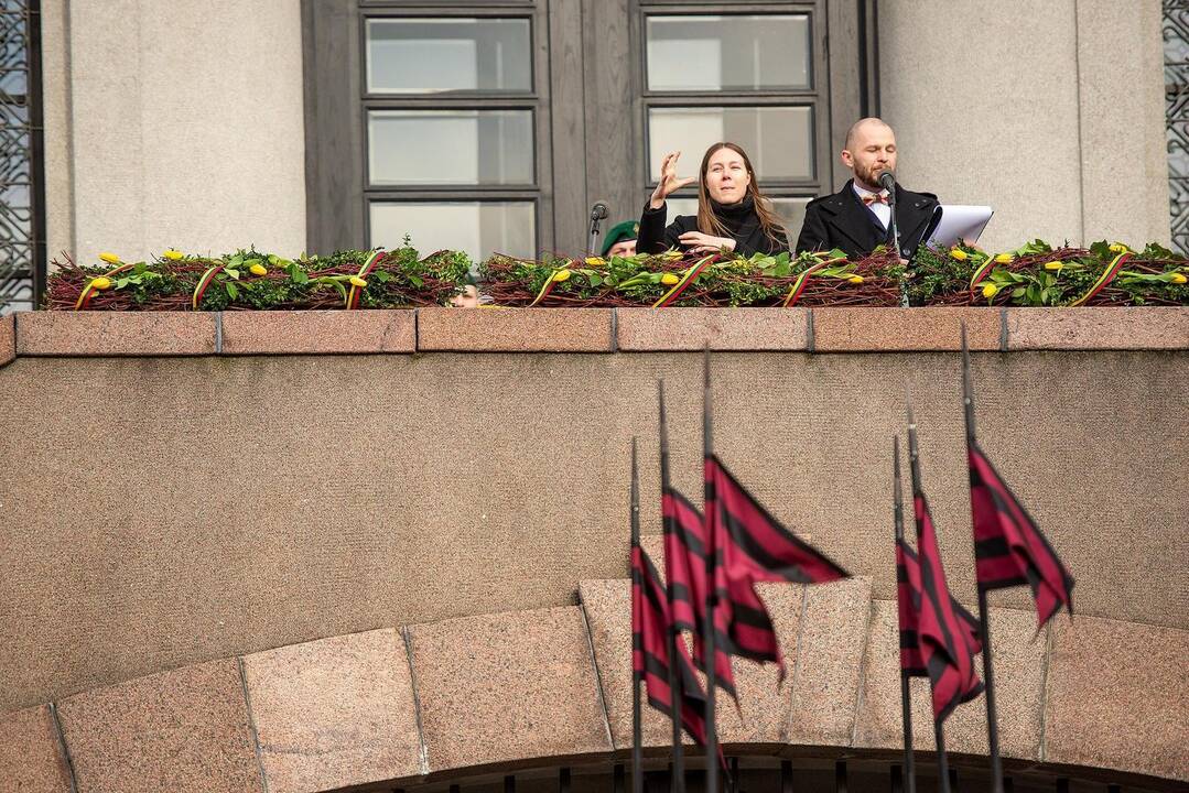 Kauniečiai švenčia Vasario 16-ąją 