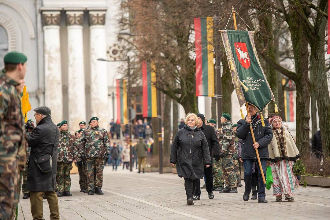 Kauniečiai švenčia Vasario 16-ąją 