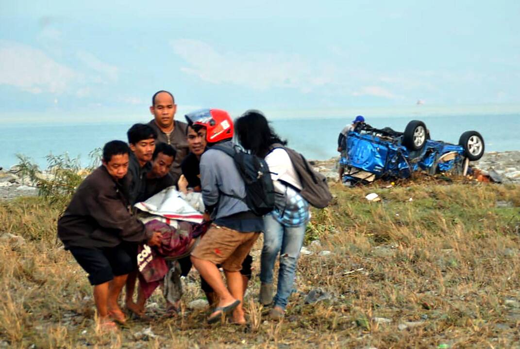 Stiprus žemės drebėjimas Indonezijoje 