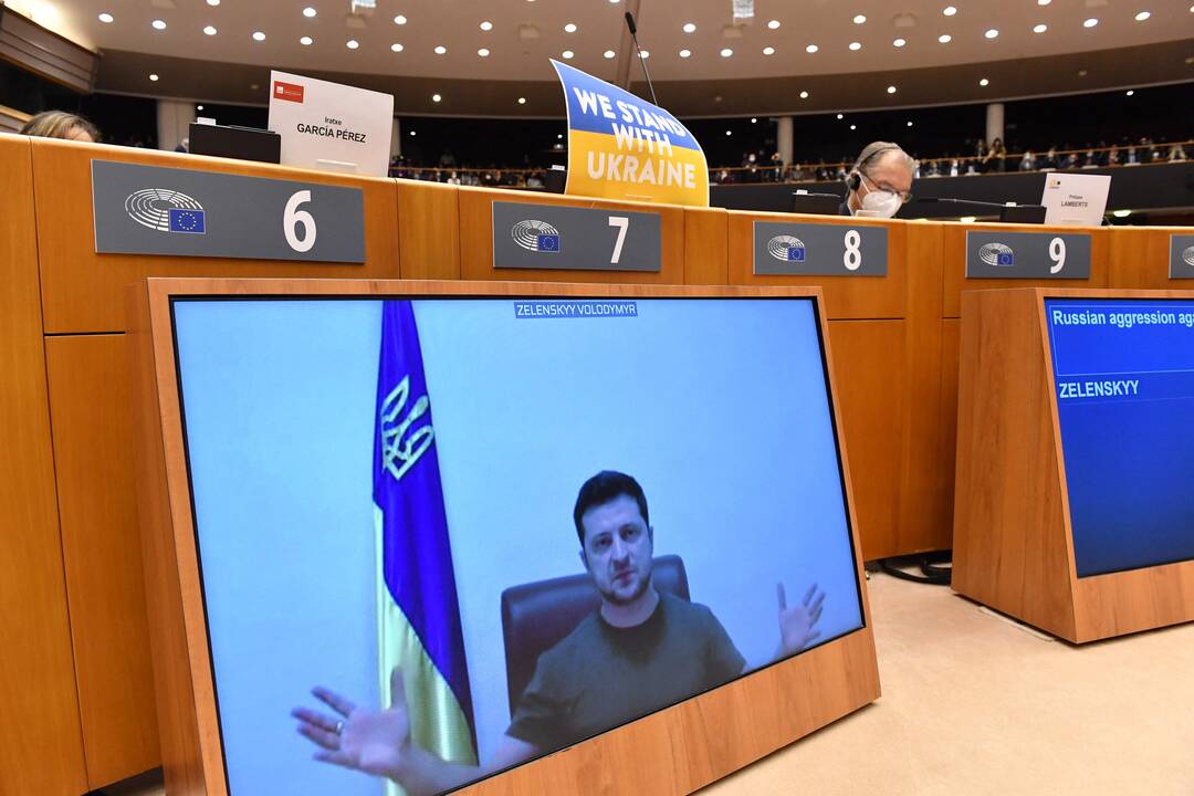 V. Zelenskio kalba Europos Parlamentui