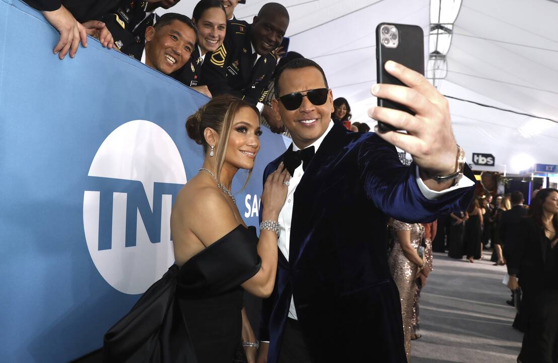 Jennifer Lopez ir Alexas Rodriguezas 