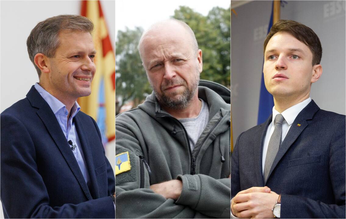 Andrius Tapinas (iš kairės), Jonas Ohmanas, Linas Kojala