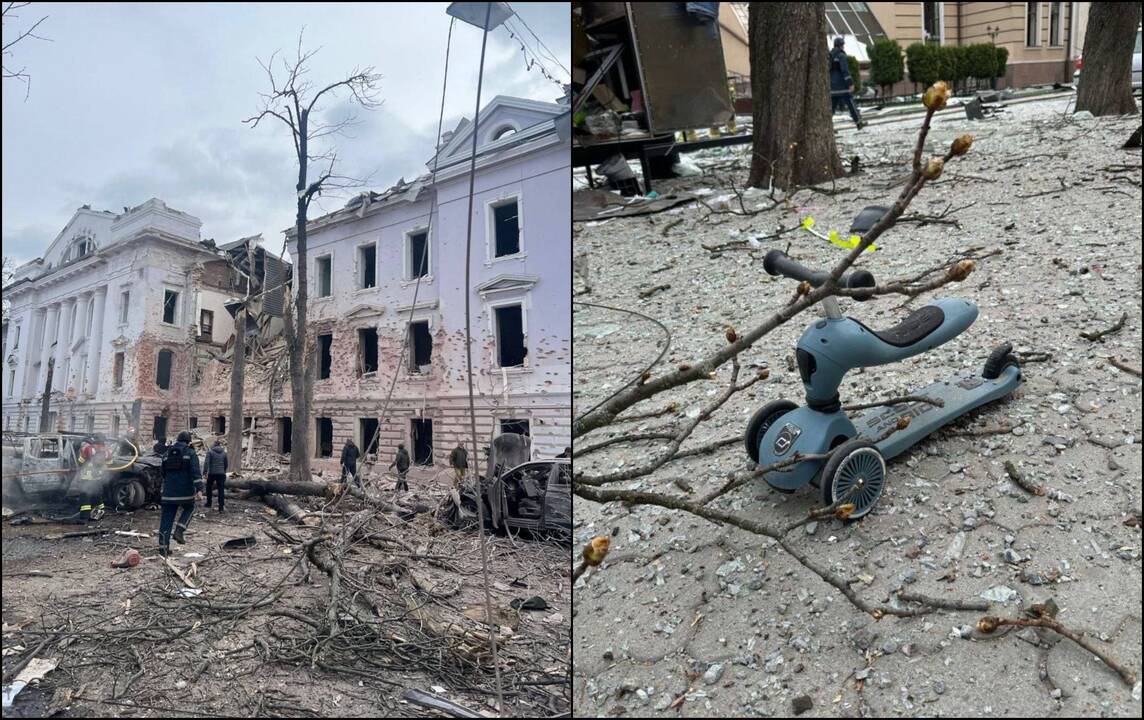 Verbų sekmadienį į Sumus paleistos balistinės raketos: dešimtys žuvusiųjų ir sužeistųjų
