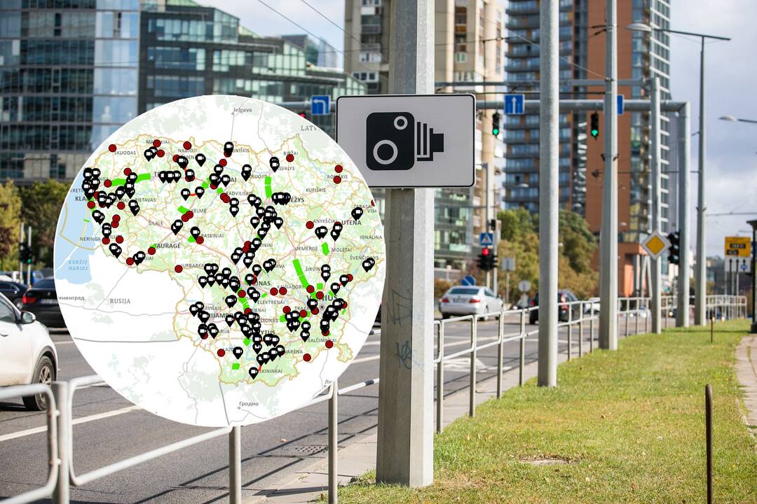 Vairuotojų siaubas: kur netrukus pradės veikti dar 100 greičio matuoklių?