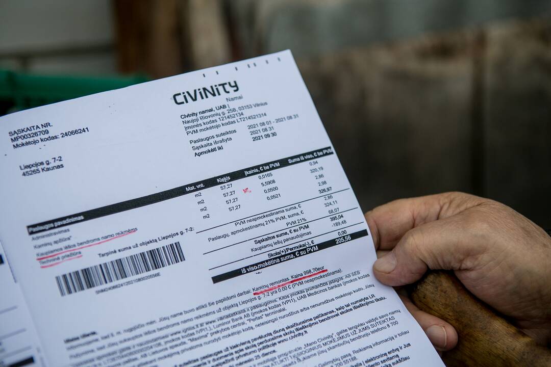 Sąskaitos: gyventojai tikėjosi, kad kaminui išvalyti užteks kaupiamųjų lėšų, todėl nustėro sužinoję, kad dar turi nemažai primokėti.