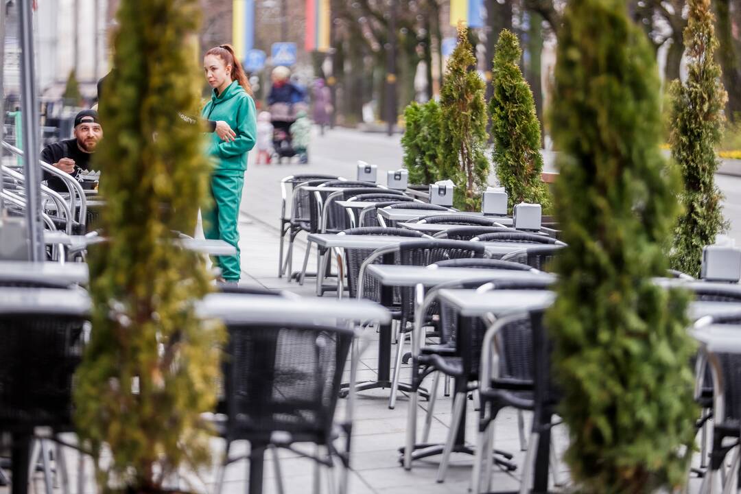 Sezonas: Kaune kasmet įrengiama apie 80 lauko kavinių.