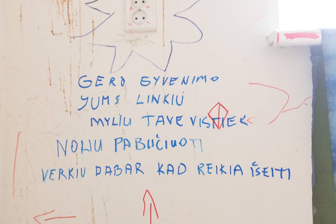 Žala: pasibaisėtinos būklės kambariui prireiks kapitalinio remonto. 