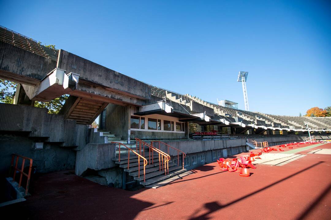 Darbo inspekcijos vizitas rekonstruojamame Kauno stadione