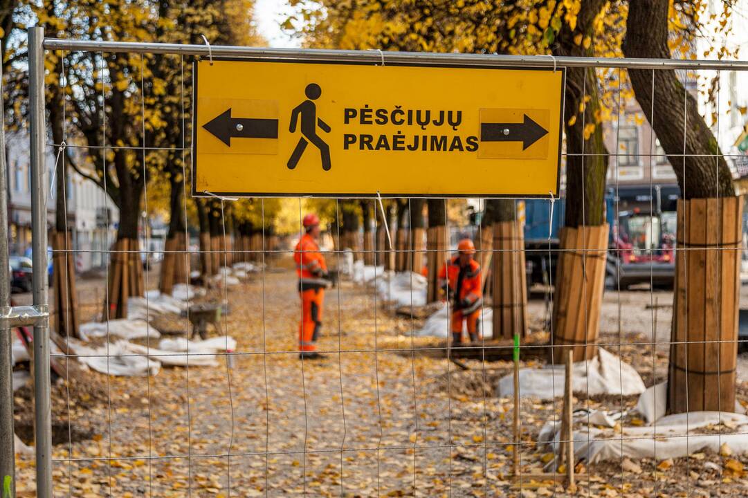 Darbai: Savanorių prospekte šiemet bus užbaigtas dviračių takas, o kitais metais toliau bus tvarkoma važiuojamoji kelio dalis.