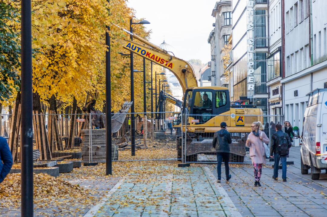 Darbai: Savanorių prospekte šiemet bus užbaigtas dviračių takas, o kitais metais toliau bus tvarkoma važiuojamoji kelio dalis.