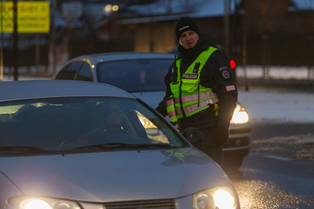 Policijos reidas Europos prospekte