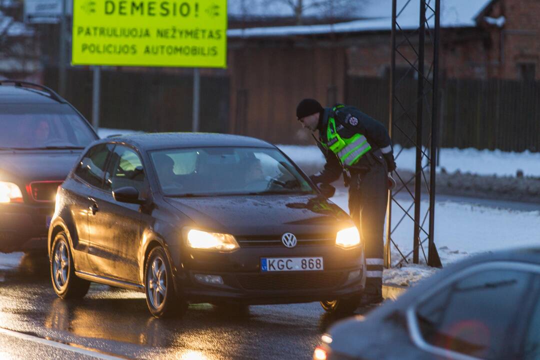 Policijos reidas Europos prospekte