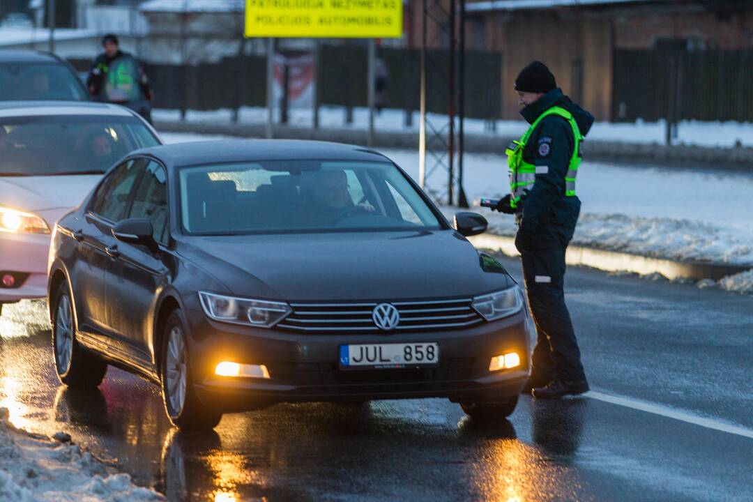 Policijos reidas Europos prospekte