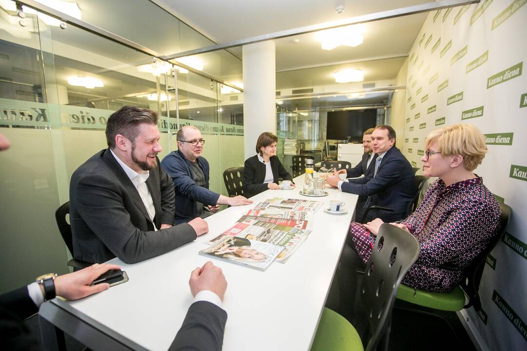 Vizitas: I.Šimonytė lankėsi "Kauno dienos" redakcijoje.