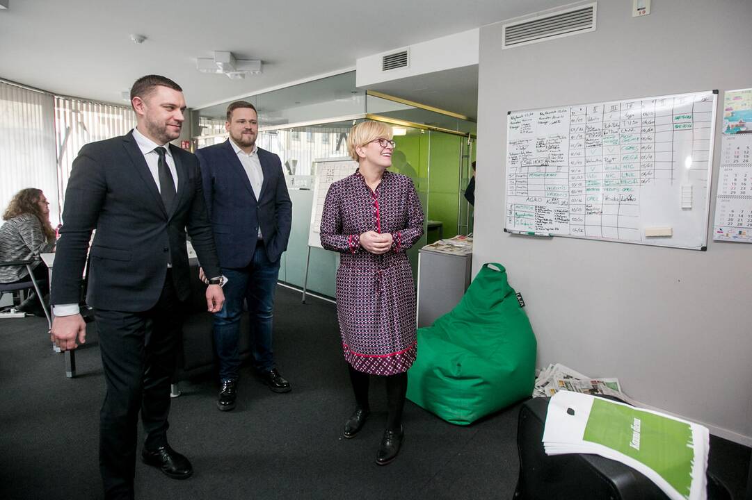 Vizitas: I.Šimonytė lankėsi "Kauno dienos" redakcijoje.